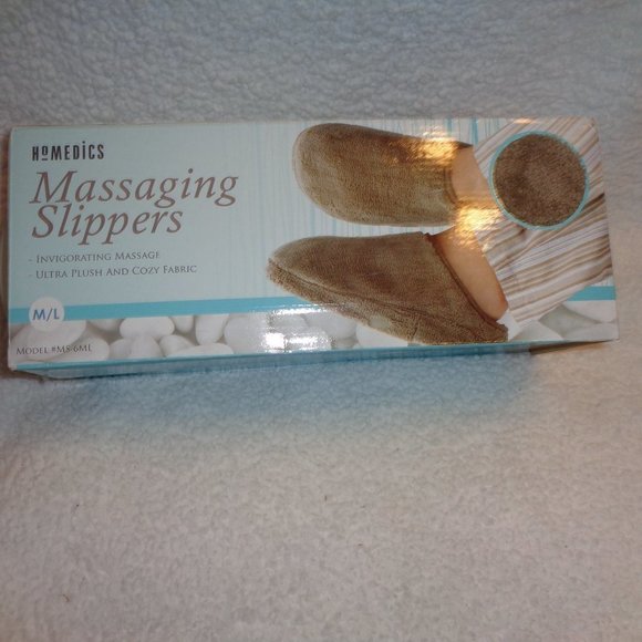 Homedics Massaging Slippers Men's Size Medium / Large - Picture 6 of 7